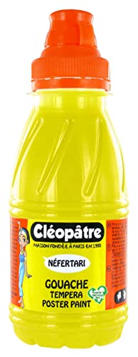 Cléopâtre PGN250-87 Gouache-Farbe, Flasche mit 250 ml 24 x 13 x 16 cm Gelbgold von Cléopâtre