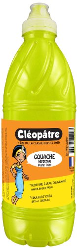 Cléopâtre PGN250-87 Gouache-Farbe, Flasche mit 250 ml 34 x 25 x 27 cm Zitronengelb von Cléopâtre