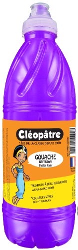 Cléopâtre PGN250-87 Gouache-Farbe, Flasche mit 250 ml 34 x 25 x 27 cm violett von Cléopâtre