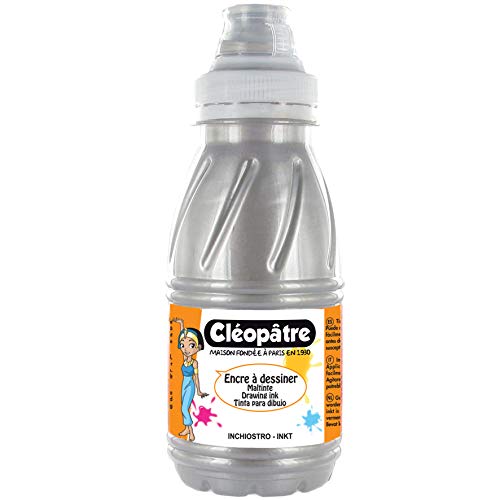 Cléopâtre encres à dessiner Zeichentinte Silber in 250 ml, 24 x 13 x 16 cm von Cléopâtre