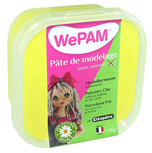 WePAM - PFW803-145 - Lufthärtende Modelliermasse, 145 g, Neon-Gelb WePAM - PFW803-145 - Lufthärtende Modelliermasse, 145 g, Neon-Gelb von Cléopâtre