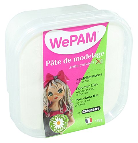 WePAM - PFWBBB-145 - Lufthärtende Modelliermasse, 145 g, Weiß WePAM - PFWBBB-145 - Lufthärtende Modelliermasse, 145 g, Weiß von Cléopâtre