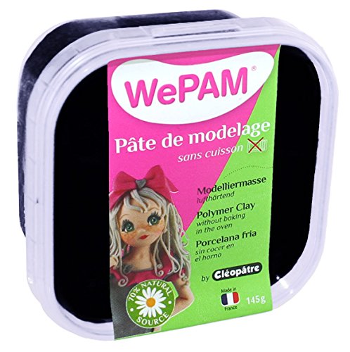 WePAM - PFWBLK-145 - Lufthärtende Modelliermasse, 145 g, Schwarz WePAM - PFWBLK-145 - Lufthärtende Modelliermasse, 145 g, Schwarz von Cléopâtre