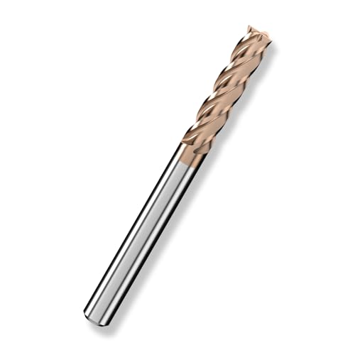 Cleqee 1 Stück Hartmetall Schaftfräser, 12mm Vierkantfräser, AlTiN-beschichtet, 4 Klingen CNC Spiral-Hartmetallbohrer, Klingenlänge 60mm x Gesamtlänge 150mm x Schaftdurchmesser 12mm für Metall Holz Cleqee 1 Stück Hartmetall Schaftfräser, 12mm Vierkantfräser, AlTiN-beschichtet, 4 Klingen CNC Spiral-Hartmetallbohrer, Klingenlänge 60mm x Gesamtlänge 150mm x Schaftdurchmesser 12mm für Metall Holz von Cleqee