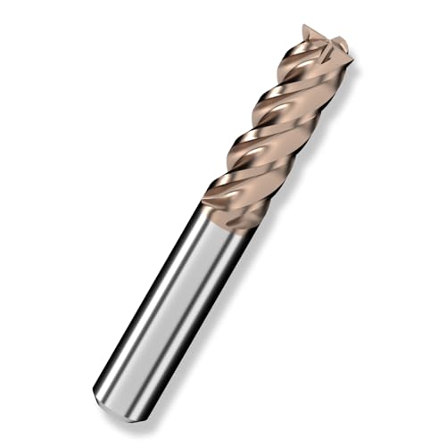Cleqee 1 Stück Hartmetall Schaftfräser, 14mm Vierkantfräser, AlTiN-beschichtet, 4 Klingen CNC Spiral-Hartmetallbohrer, Klingenlänge 45mm x Gesamtlänge 100mm x Schaftdurchmesser 14mm für Metall Holz Cleqee 1 Stück Hartmetall Schaftfräser, 14mm Vierkantfräser, AlTiN-beschichtet, 4 Klingen CNC Spiral-Hartmetallbohrer, Klingenlänge 45mm x Gesamtlänge 100mm x Schaftdurchmesser 14mm für Metall Holz von Cleqee