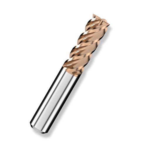 Cleqee 1 Stück Hartmetall Schaftfräser, 16mm Vierkantfräser, AlTiN-beschichtet, 4 Klingen CNC Spiral-Hartmetallbohrer, Klingenlänge 45mm x Gesamtlänge 100mm x Schaftdurchmesser 16mm für Metall Holz Cleqee 1 Stück Hartmetall Schaftfräser, 16mm Vierkantfräser, AlTiN-beschichtet, 4 Klingen CNC Spiral-Hartmetallbohrer, Klingenlänge 45mm x Gesamtlänge 100mm x Schaftdurchmesser 16mm für Metall Holz von Cleqee