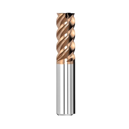 Cleqee 1 Stück Hartmetall Schaftfräser, 18mm Vierkantfräser, AlTiN-beschichtet, 4 Klingen CNC Spiral-Hartmetallbohrer, Klingenlänge 45mm x Gesamtlänge 100mm x Schaftdurchmesser 18mm für Metall Holz Cleqee 1 Stück Hartmetall Schaftfräser, 18mm Vierkantfräser, AlTiN-beschichtet, 4 Klingen CNC Spiral-Hartmetallbohrer, Klingenlänge 45mm x Gesamtlänge 100mm x Schaftdurchmesser 18mm für Metall Holz von Cleqee