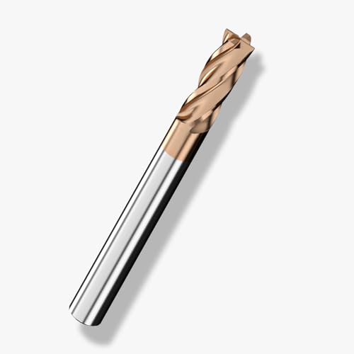 Cleqee 1 Stück Hartmetall Schaftfräser, 5mm Vierkantfräser, AlTiN-beschichtet, 4 Klingen CNC Spiral-Hartmetallbohrer, Klingenlänge 13mm x Gesamtlänge 50mm x Schaftdurchmesser 5mm für Metall Holz Cleqee 1 Stück Hartmetall Schaftfräser, 5mm Vierkantfräser, AlTiN-beschichtet, 4 Klingen CNC Spiral-Hartmetallbohrer, Klingenlänge 13mm x Gesamtlänge 50mm x Schaftdurchmesser 5mm für Metall Holz von Cleqee