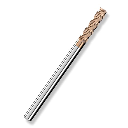 Cleqee 1 Stück Hartmetall Schaftfräser, 5mm Vierkantfräser, AlTiN-beschichtet, 4 Klingen CNC Spiral-Hartmetallbohrer, Klingenlänge 15mm x Gesamtlänge 75mm x Schaftdurchmesser 5mm für Metall Holz Cleqee 1 Stück Hartmetall Schaftfräser, 5mm Vierkantfräser, AlTiN-beschichtet, 4 Klingen CNC Spiral-Hartmetallbohrer, Klingenlänge 15mm x Gesamtlänge 75mm x Schaftdurchmesser 5mm für Metall Holz von Cleqee
