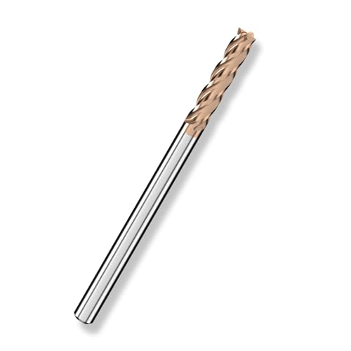 Cleqee 1 Stück Hartmetall Schaftfräser, 6mm Vierkantfräser, AlTiN-beschichtet, 4 Klingen CNC Spiral-Hartmetallbohrer, Klingenlänge 25mm x Gesamtlänge 100mm x Schaftdurchmesser 6mm für Metall Holz Cleqee 1 Stück Hartmetall Schaftfräser, 6mm Vierkantfräser, AlTiN-beschichtet, 4 Klingen CNC Spiral-Hartmetallbohrer, Klingenlänge 25mm x Gesamtlänge 100mm x Schaftdurchmesser 6mm für Metall Holz von Cleqee