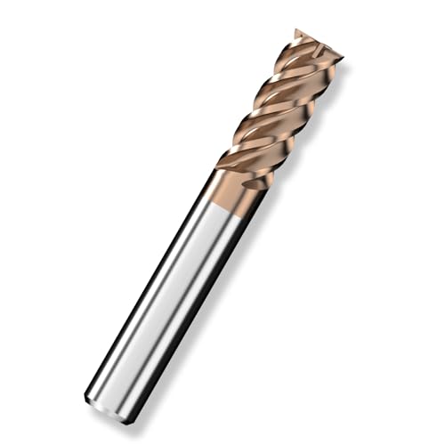 Cleqee 1 Stück Hartmetall Schaftfräser, 8mm Vierkantfräser, AlTiN-beschichtet, 4 Klingen CNC Spiral-Hartmetallbohrer, Klingenlänge 20mm x Gesamtlänge 60mm x Schaftdurchmesser 8mm für Metall Holz Cleqee 1 Stück Hartmetall Schaftfräser, 8mm Vierkantfräser, AlTiN-beschichtet, 4 Klingen CNC Spiral-Hartmetallbohrer, Klingenlänge 20mm x Gesamtlänge 60mm x Schaftdurchmesser 8mm für Metall Holz von Cleqee