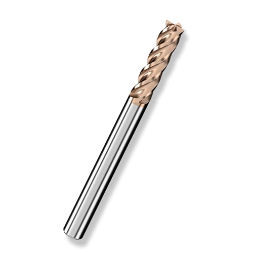 Cleqee 1 Stück Hartmetall Schaftfräser, 6mm Vierkantfräser, AlTiN-beschichtet, 4 Klingen CNC Spiral-Hartmetallbohrer, Klingenlänge 20mm x Gesamtlänge 75mm x Schaftdurchmesser 6mm für Metall Holz Cleqee 1 Stück Hartmetall Schaftfräser, 6mm Vierkantfräser, AlTiN-beschichtet, 4 Klingen CNC Spiral-Hartmetallbohrer, Klingenlänge 20mm x Gesamtlänge 75mm x Schaftdurchmesser 6mm für Metall Holz von Cleqee