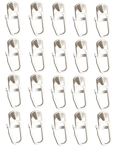 Clever-Kauf-24 20 Stück klick-Gleiter Haken für Gardinenschienen mit Innenlauf 3,5-4mm | 20 Stück Click Gardinengleiter Faltenlegehaken | einfache Montage und aufhängen von Gardinen Clever-Kauf-24 20 Stück klick-Gleiter Haken für Gardinenschienen mit Innenlauf 3,5-4mm | 20 Stück Click Gardinengleiter Faltenlegehaken | einfache Montage und aufhängen von Gardinen von Clever-Kauf-24