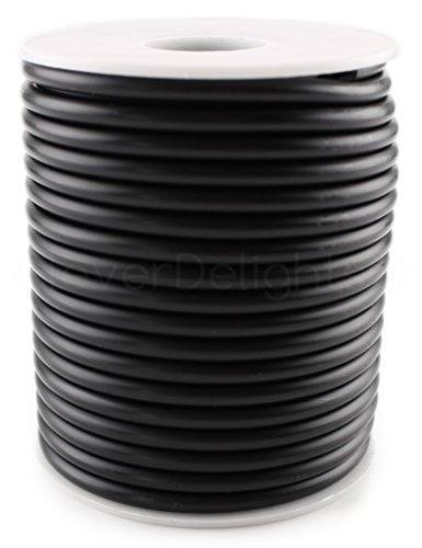 CleverDelights 4 mm schwarze hohle Gummikordel – 30 m – 0,3 cm Außendurchmesser x 1/16 Zoll ID CleverDelights 4 mm schwarze hohle Gummikordel – 30 m – 0,3 cm Außendurchmesser x 1/16 Zoll ID von CleverDelights