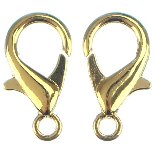 CleverDelights Karabinerverschlüsse, 21 x 12 mm, goldfarben, 1000 Stück CleverDelights Karabinerverschlüsse, 21 x 12 mm, goldfarben, 1000 Stück von CleverDelights
