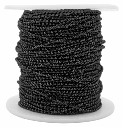 CleverDelights Kugelkette, 1,5 mm, 30 m, Dunkelschwarz CleverDelights Kugelkette, 1,5 mm, 30 m, Dunkelschwarz von CleverDelights