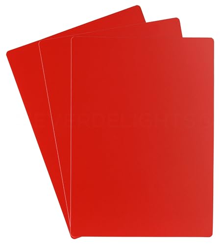 CleverDelights Rote Plastikkarten, 12,7 x 17,8 cm, 50 Stück, wasserdicht, strapazierfähig, 12,7 x 17,8 cm CleverDelights Rote Plastikkarten, 12,7 x 17,8 cm, 50 Stück, wasserdicht, strapazierfähig, 12,7 x 17,8 cm von CleverDelights