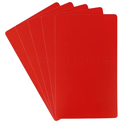 CleverDelights Rote Plastikkarten, 7,6 x 12,7 cm, 100 Stück, wasserdicht, strapazierfähig, 7,6 x 12,7 cm CleverDelights Rote Plastikkarten, 7,6 x 12,7 cm, 100 Stück, wasserdicht, strapazierfähig, 7,6 x 12,7 cm von CleverDelights