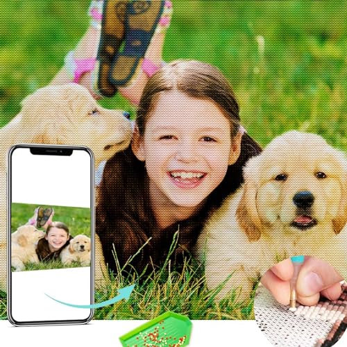 CleverFine Diamond Painting Eigenes Foto Personalisiert Bilder,Benutzerdefinierte Geschenke Home Decor (Quadratischer Diamant,40 * 50cm) CleverFine Diamond Painting Eigenes Foto Personalisiert Bilder,Benutzerdefinierte Geschenke Home Decor (Quadratischer Diamant,40 * 50cm) von CleverFine