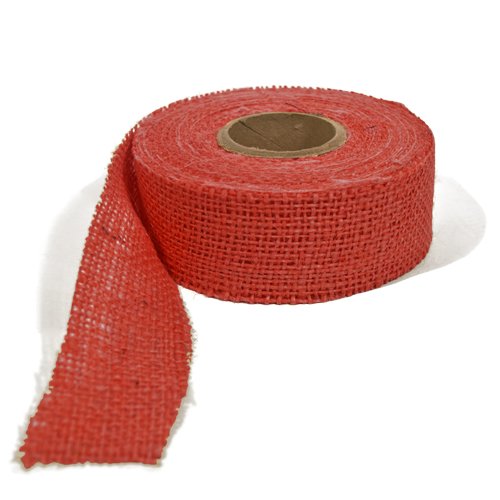 Juteband natur, Dekoband natur aus Jutegewebe, breites Juteband, Jute Band, Juteband breit, Jutebänder, Jute Geschenkband in rot, 9 m lang, 7,5 cm breit Juteband natur, Dekoband natur aus Jutegewebe, breites Juteband, Jute Band, Juteband breit, Jutebänder, Jute Geschenkband in rot, 9 m lang, 7,5 cm breit von Cleverbrand