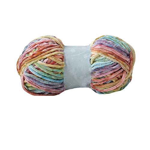 Clisil 100 g Farbverlauf, Samtgarn, Häkeln, Stricken, gefärbt, Regenbogen-Samt, Stirnband, Mütze, Schal, Pullover, Kissen, Decke, Wickeltuch, DIY, weiches Luxus-Chenille-Garn, Bastelgarn Clisil 100 g Farbverlauf, Samtgarn, Häkeln, Stricken, gefärbt, Regenbogen-Samt, Stirnband, Mütze, Schal, Pullover, Kissen, Decke, Wickeltuch, DIY, weiches Luxus-Chenille-Garn, Bastelgarn von Clisil