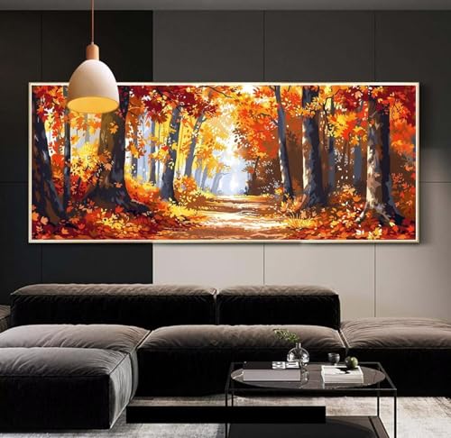 Diamond Painting erwachsene groß xxl 40x100 cm,5D Diamant Painting Bilder Herbstlandschaft DIY Diamond Painting zubehör set,Full Square Diamant Kunst Malerei Stickerei Set Home Wand Dekor Geschenk A44 Diamond Painting erwachsene groß xxl 40x100 cm,5D Diamant Painting Bilder Herbstlandschaft DIY Diamond Painting zubehör set,Full Square Diamant Kunst Malerei Stickerei Set Home Wand Dekor Geschenk A44 von Clldy