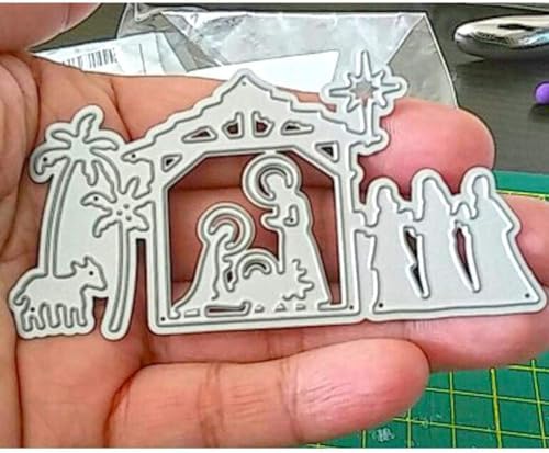 1 x silberne Heilige Krippe, Metall, Jesus, Stanzformen für Scrapbooking, Basteln, Prägepapier, Kunst, dünne Kartenherstellung, Scrapbooking, Stanzschablonen 1 x silberne Heilige Krippe, Metall, Jesus, Stanzformen für Scrapbooking, Basteln, Prägepapier, Kunst, dünne Kartenherstellung, Scrapbooking, Stanzschablonen von Clockjuan