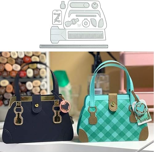 Handtaschen-Metall-Stanzformen, Frauentaschen-Prägeschablone, Schablone für DIY-Scrapbook, Album, Papierkarten, Kunst, Stanzformen und Prägen, Scrapbooking, Kartenherstellung, Stanzformen von Clockjuan
