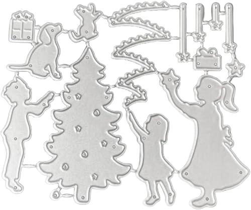 Stanzschablonen für Kartenherstellung, Motiv: Weihnachtsbaum, für Bastelarbeiten, Scrapbooking, Fotoalbum, dekorative Prägepapier-Stanzformen für Kartengestaltung Stanzschablonen für Kartenherstellung, Motiv: Weihnachtsbaum, für Bastelarbeiten, Scrapbooking, Fotoalbum, dekorative Prägepapier-Stanzformen für Kartengestaltung von Clockjuan