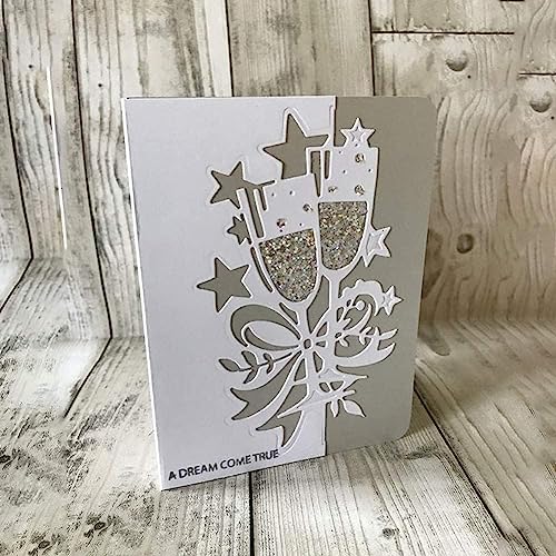 Wne Glas-Metall-Stanzformen, Party-Festivals, Einladungskarten, Stanzschablonen für DIY, Scrapbooking, Fotoalbum, dekorative Prägepapier-Stanzformen für Kartenherstellung, Vorlage Wne Glas-Metall-Stanzformen, Party-Festivals, Einladungskarten, Stanzschablonen für DIY, Scrapbooking, Fotoalbum, dekorative Prägepapier-Stanzformen für Kartenherstellung, Vorlage von Clockjuan