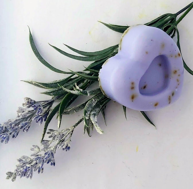 Lavendel & Ziegenmilch Handarbeit Doppelherz Seifenstange von ClonoughHandmadeSoap