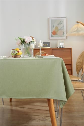 Clothfuna Abwischbare Leinentischdecke, quadratisch, wasserdicht, fester Stoff, abwischbare Tischdecke für Esstisch, Party, Outdoor, Geburtstag, Salbeigrün, 88,9 x 89,9 cm Clothfuna Abwischbare Leinentischdecke, quadratisch, wasserdicht, fester Stoff, abwischbare Tischdecke für Esstisch, Party, Outdoor, Geburtstag, Salbeigrün, 88,9 x 89,9 cm von Clothfuna