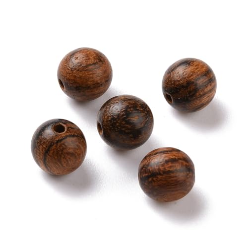 Clotiry 150 Stück natürliche, runde, gestreifte, ungefärbte Holzperlen, Kokosnussbraun, Abstandshalter für Armbänder, Halsketten, Schmuckherstellung Clotiry 150 Stück natürliche, runde, gestreifte, ungefärbte Holzperlen, Kokosnussbraun, Abstandshalter für Armbänder, Halsketten, Schmuckherstellung von Clotiry
