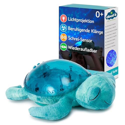 Cloud B Tranquil Turtle Nachtlicht mit Musik, wiederaufladbar, Aqua | Unterwasserprojektionen | 4 beruhigende Geräusche | Helligkeit einstellbar | Timer | Tränenmelder | recyceltes Gewebe Cloud B Tranquil Turtle Nachtlicht mit Musik, wiederaufladbar, Aqua | Unterwasserprojektionen | 4 beruhigende Geräusche | Helligkeit einstellbar | Timer | Tränenmelder | recyceltes Gewebe von Cloud b