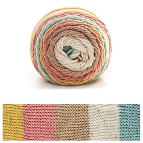 1 Rolle für Regenbogen-Baumwollgarn, Handstrickgarn, Handstrickprojekte (B) von Cloudpower