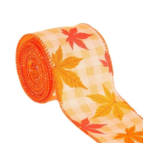 Herbst-Bastelband Rolle mit Kürbis-Design, für DIY-Projekte und saisonale Feiern (A) von Cloudpower