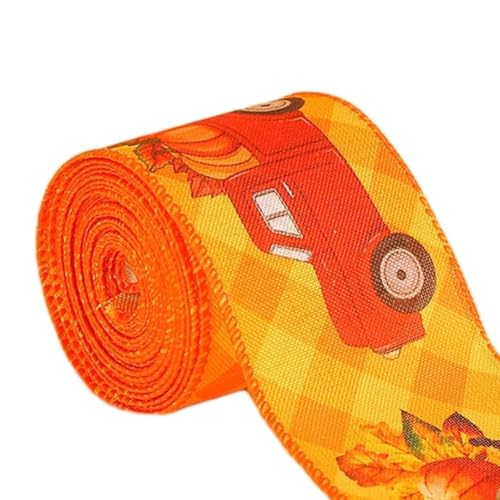 Herbst-Bastelband Rolle mit Kürbis-Design, für DIY-Projekte und saisonale Feiern (D) von Cloudpower