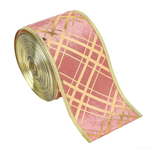 Weihnachtsband-Dekoration, Urlaubs-Luftschlangen, metallische Glitzer-Stoffbänder, Satinband zum Basteln, Geschenkverpackungen, Party-Dekoration, 200 cm (F) von Cloudpower