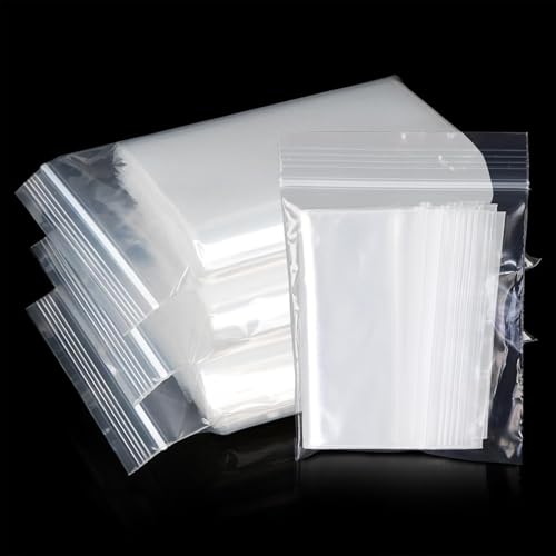 Cloudslucky 100 Stück 17X25 cm Zip Druckverschlussbeutel Wiederverwendbar, Transparent Zip Beutel Zipper Plastikbeutel,PE Polybeutel Zur Aufbewahrung Cloudslucky 100 Stück 17X25 cm Zip Druckverschlussbeutel Wiederverwendbar, Transparent Zip Beutel Zipper Plastikbeutel,PE Polybeutel Zur Aufbewahrung von Cloudslucky