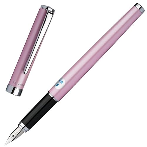 Clouism FCAN-3SR Füllfederhalter, Buchhandlung, Schreibwaren, Stifte, elegant, Business, Büro, Schulbedarf, Schreibstift (Rosa, F) von Clouism