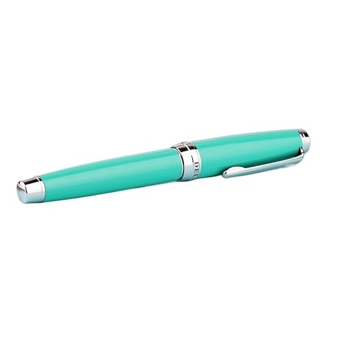 Clouism Füllfederhalter, Metall-Lack, Iridium EF 0,38 mm/EF, gebogene Spitze, 0,6 mm, Schreibstift, Bürobedarf (Mockingbird Blue, EF Feder) von Clouism