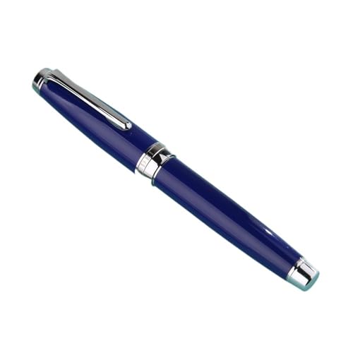 Clouism Füllfederhalter, Metall-Lack-Tinte, Iridium EF 0,38 mm/EF, gebogene Spitze, 0,6 mm, Schreibstift, Bürobedarf (Dunkelblau, EF-Feder) von Clouism
