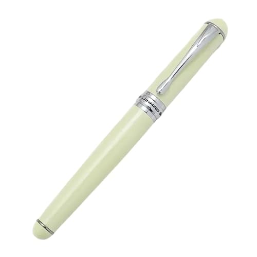Clouism Füllfederhalter, luxuriös, elegant, mittelgroß, schräg, Iraurita-Spitze, Schreibwaren, Büro, Schulbedarf (milchig-weiß) von Clouism