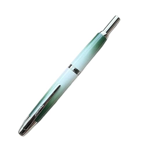 Clouism Füllfederhalter mit Farbverlauf, einziehbar, EF/F-Spitze mit Tintenkonverter, Schreibfarbe (Weiß, EF-Feder (0,38 mm), 10 Stück von Clouism