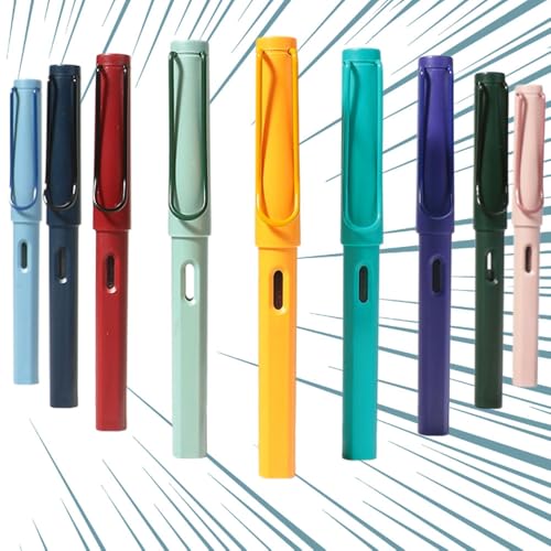 Clouism Retro-Füllfederhalter EF/F/0,38 mm, 3 Stück/Set, Schreib-Füllfederhalter, Bürobedarfsstift (C-3 Stifte, F) von Clouism