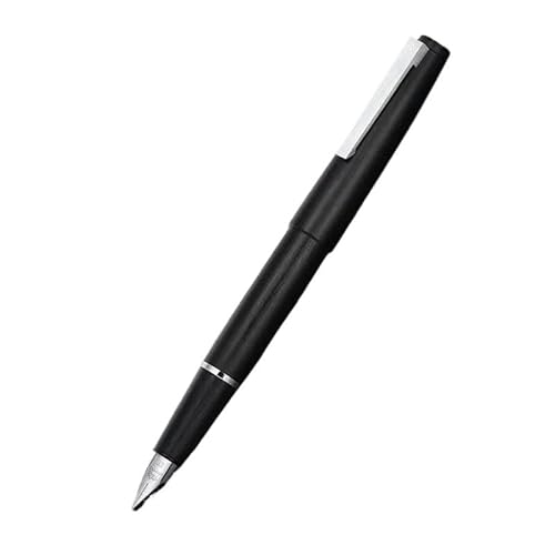 Clouism Schwarzer Füllfederhalter, Schreibwaren, Schule, Studenten, Bürobedarf, feine Spitze, 0,38 mm/0,5 mm, Schreibtintenstifte (Faserschwarz, silber, EF 0,38 mm) von Clouism