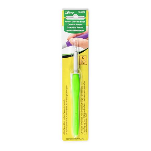 Clover Häkelnadel, Plastic, grün, 6,5 mm Größe Clover Häkelnadel, Plastic, grün, 6,5 mm Größe von Clover