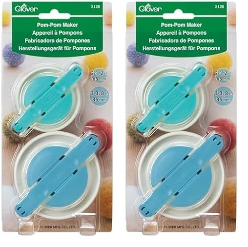 Clover 3126 Herstellungs-Set für Pompoms, groß (Packung mit 2) von Clover