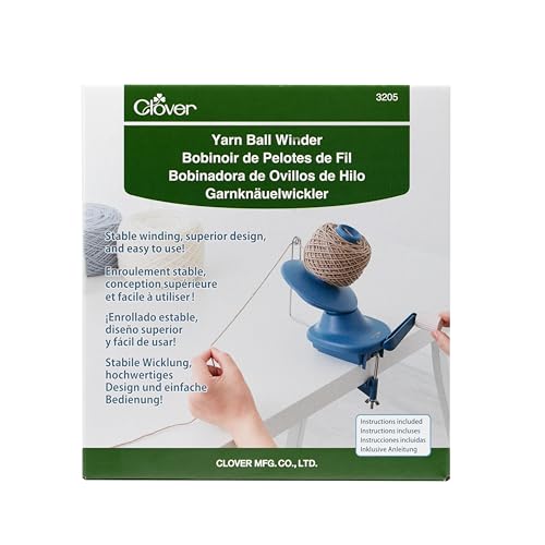 Clover 3205 Yarn Ball Winder Garnwickler, Blau Clover 3205 Yarn Ball Winder Garnwickler, Blau von Clover
