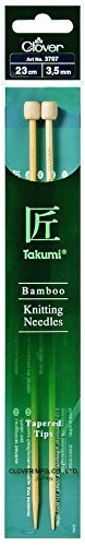 Clover 3707 Bambus-Jackennadeln Takumi 23 cm, 3,50 mm von Clover